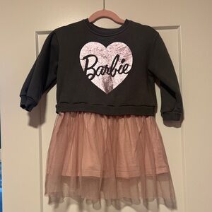 Zara Barbie Black and Pink Heart Dress